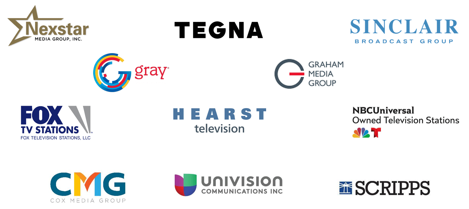 TheTIP  initiative is led by Cox Media Group, Fox Television Stations, Graham Media Group, Gray Television, Hearst Television, NBC Owned Television Stations, Nexstar Media Group, E.W. Scripps, Sinclair Broadcast Group, TEGNA Inc., and Univision